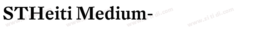 STHeiti Medium字体转换